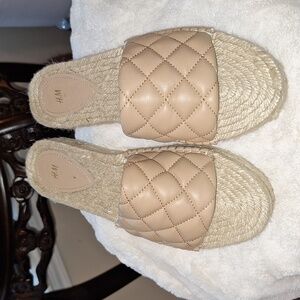 H&M padded espadrille slides